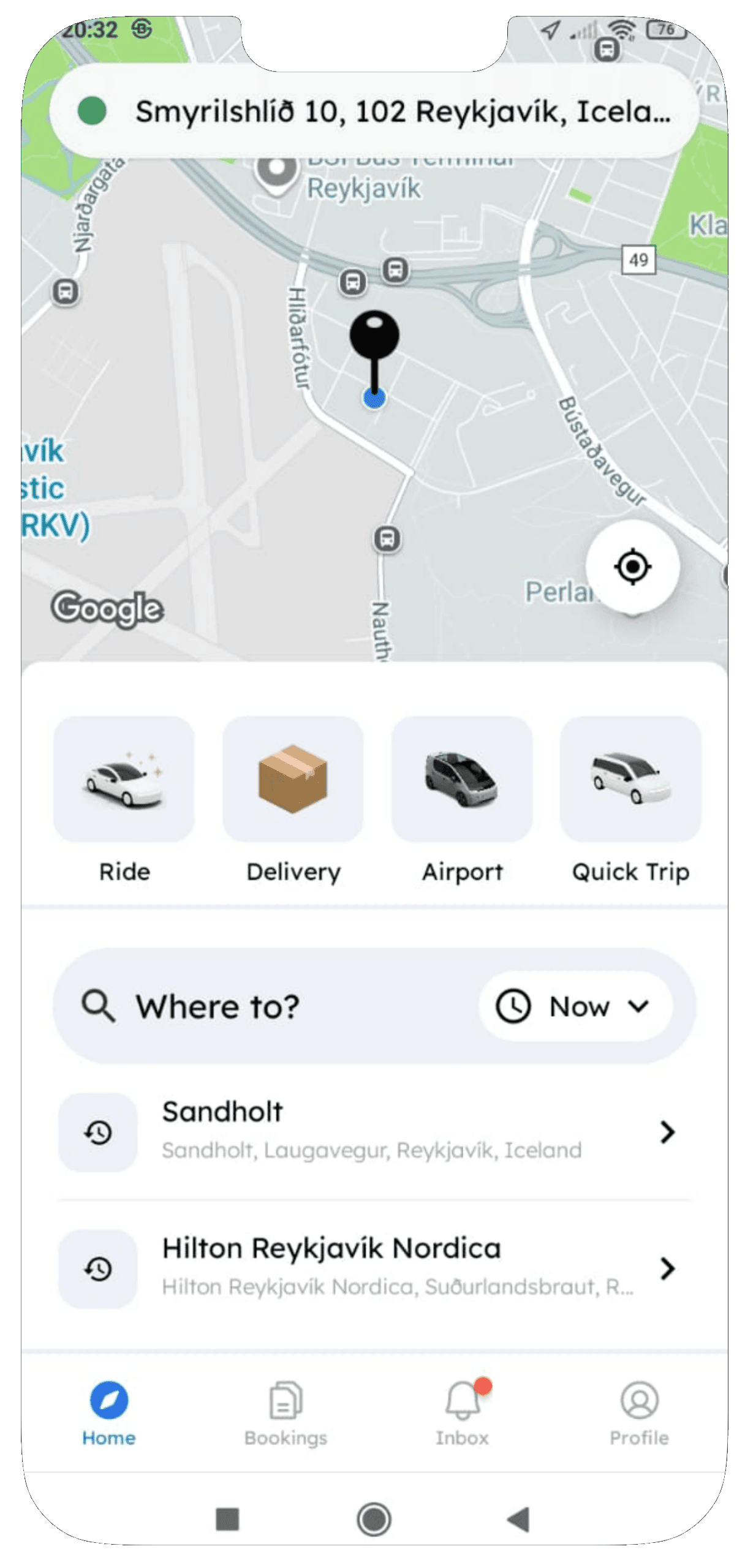 Rider App Screen01