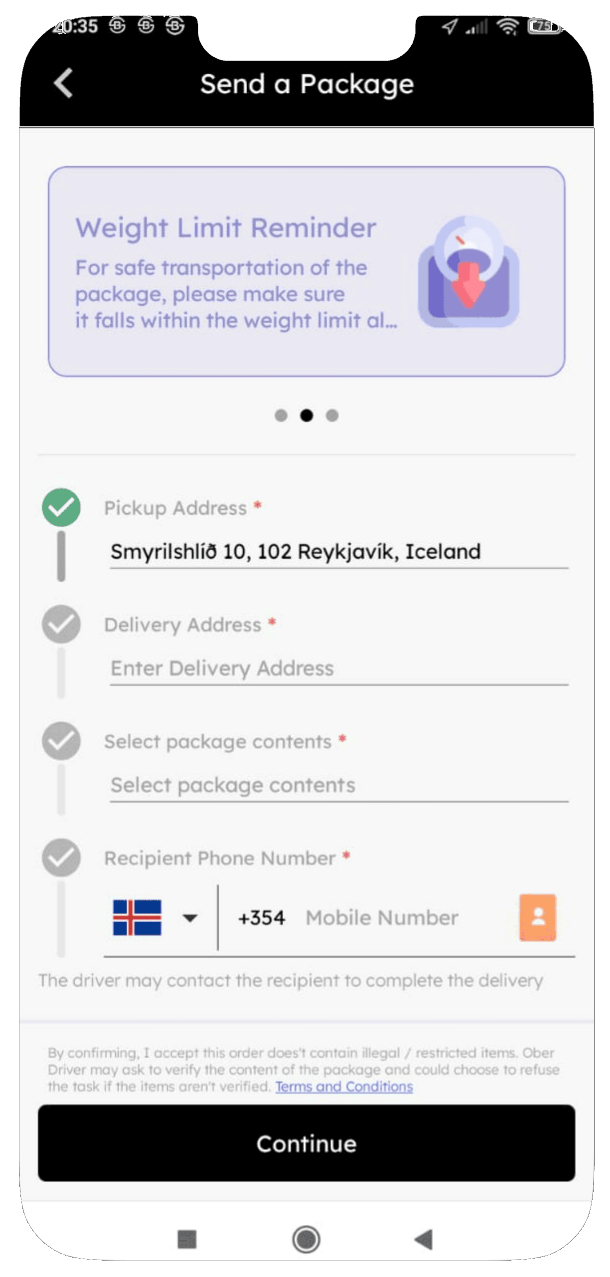 Rider App Screen04
