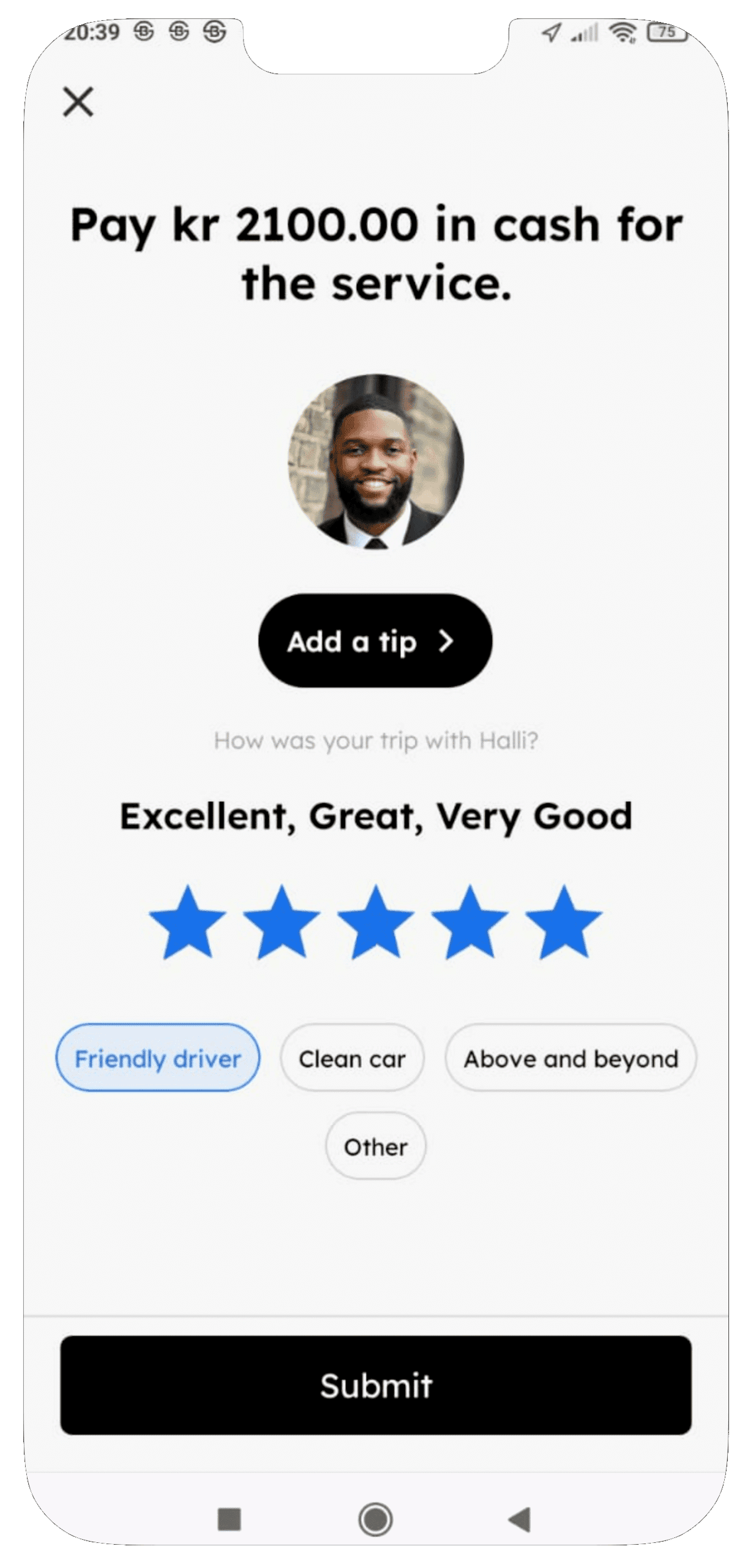 Rider App Screen05